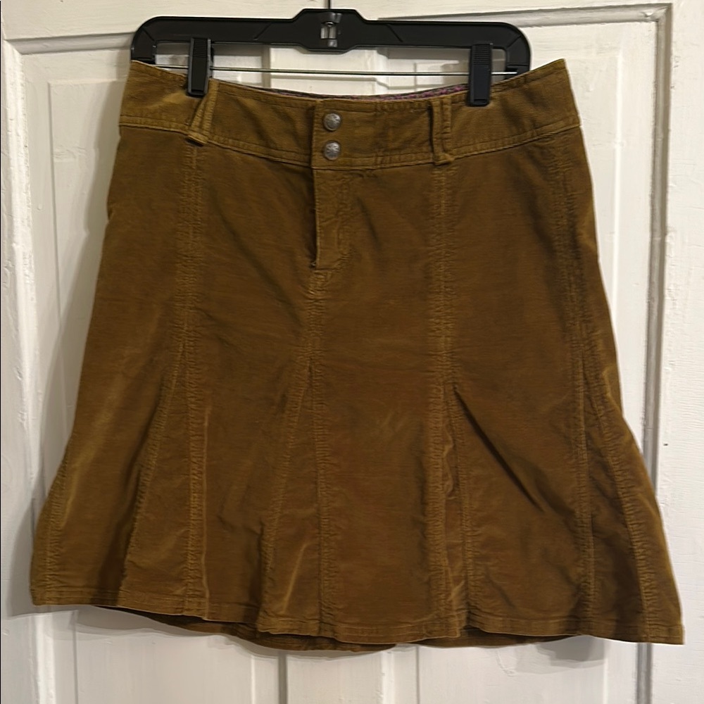 Athleta Brown Mini A-line Pleated Skirt for Casual Work